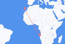 Fly fra Namibe til Lanzarote
