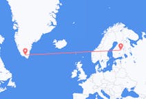 핀란드 쿠오피오 출발, 그린란드 나르사르수아크 도착 항공편