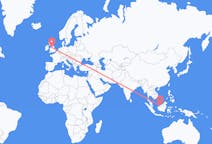 Flyreiser fra Sibu, Malaysia til Manchester, England