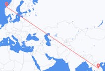 Flyrejser fra Ubon Ratchathani-provinsen, Thailand til Molde, Norge