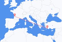 Flyrejser fra Dalaman, Tyrkiet til Bordeaux, Frankrig