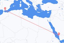 Flights from Jizan, Saudi Arabia to Málaga, Spain