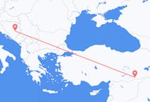 来自波斯尼亚和黑塞哥维那塞拉耶佛目的地 土耳其馬爾丁的航班