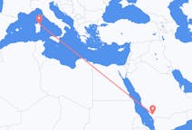 Flights from Abha, Saudi Arabia to Olbia, Italy