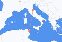 튀니지 모나스티르에서 출발해 이탈리아 페루자(으)로 가는 항공편