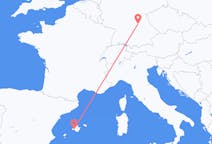 Flights from Palma de Mallorca in Spain to Nuremberg in Germany