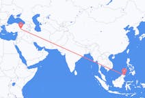 Fly fra Sandakan til Malatya