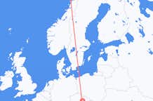 Flyreiser fra Sandnessjøen, Norge til Vienna, Østerrike