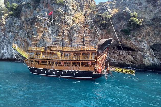 Alanya All Inclusive Pirat Bådtur Med Hotel Transfer
