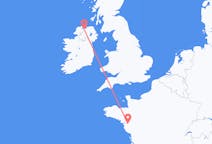 Flights from Derry, Northern Ireland to Nantes, France