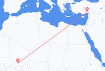 Flyg från Ouagadougou till Adana