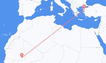 Flyg från Nema, Mauretanien till Edremit, Turkiet