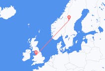 Flyg från Liverpool, England till Östersund, Sverige