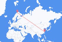 Flyg från Taizhou, Jiangsu, Kina till Alta, Norge