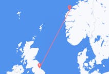 Flights from Ålesund, Norway to Durham, England, the United Kingdom