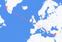 Flüge von Damaskus, Syrien nach Nuuk, Grönland
