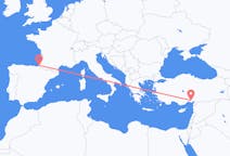 Flights from Biarritz, France to Adana, Turkey