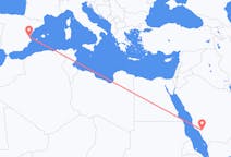 Flyg från Al Bahah, Saudiarabien till Valencia, Spanien