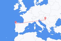 Flyrejser fra Osijek, Kroatien til Santiago de Compostela, Spanien