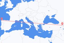 Flyreiser fra Jerevan, til La Coruña