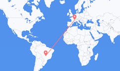 Flights from Rio Verde, Goiás, Brazil to Lyon, France