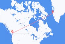 캐나다 밴쿠버에서 출발해 그린란드 시시미우트에게(으)로 가는 항공편