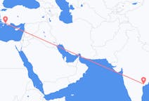 出发地 印度维杰亚瓦达目的地 土耳其达拉曼的航班