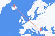 Vluchten van Istanboel naar Akureyri