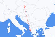スロバキアのから ブラチスラヴァ、ギリシャのへ ケルキラフライト