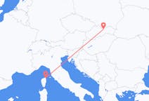 Loty z Poprad, Słowacja z Bastia, Francja