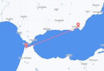 Flyg från Tanger, Marocko till Almeria, Spanien