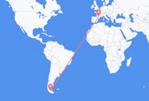 Flyrejser fra Punta Arenas, Chile til Toulouse, Frankrig