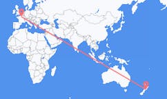 出发地 新西兰出发地 帕拉帕拉乌穆目的地 法国巴黎的航班