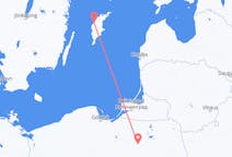 Flights from Szymany, Szczytno County, Poland to Visby, Sweden