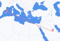 Flyreiser fra Riyadh, til Mahon