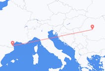 Flyg från Sibiu, Rumänien till Perpignan, Frankrike