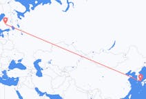 Flights from Tsushima, Japan to Jyväskylä, Finland