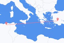 Flyreiser fra Constantine, Algerie til Denizli, Tyrkia