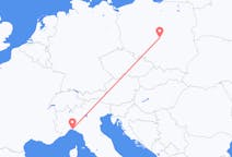 Lennot Genovasta, Italia Łódźiin, Puola