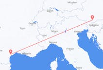 Flights from Béziers, France to Klagenfurt, Austria