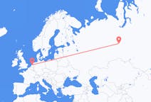 Vluchten van Khanty-Mansiysk naar Amsterdam