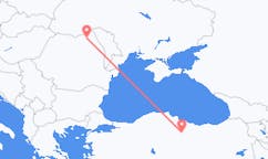 Lennot Tokatilta, Turkki Suceavaan, Romania