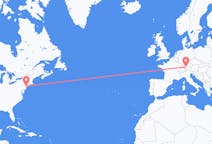 Flights from New York, the United States to Memmingen, Germany