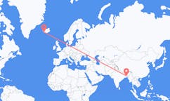 Flights from the city of Dhaka, Bangladesh to the city of Reykjavik, Iceland