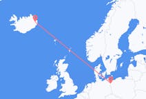 Flyreiser fra Egilsstaðir, Island til Szczecin, Polen