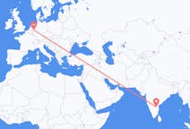 出发地 印度出发地 丘德达帕目的地 德国杜塞尔多夫的航班