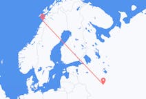 Flyg från Moskva, Ryssland till Bodø, Norge