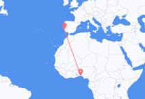 Flyreiser fra Lagos, Nigeria til Lisboa, Portugal