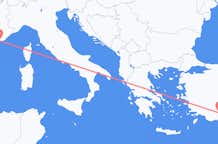 Flyreiser fra Toulon, til Antalya