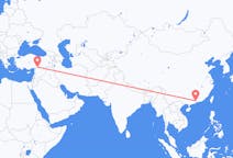 Flyg från Guangzhou, Kina till Gaziantep, Turkiet